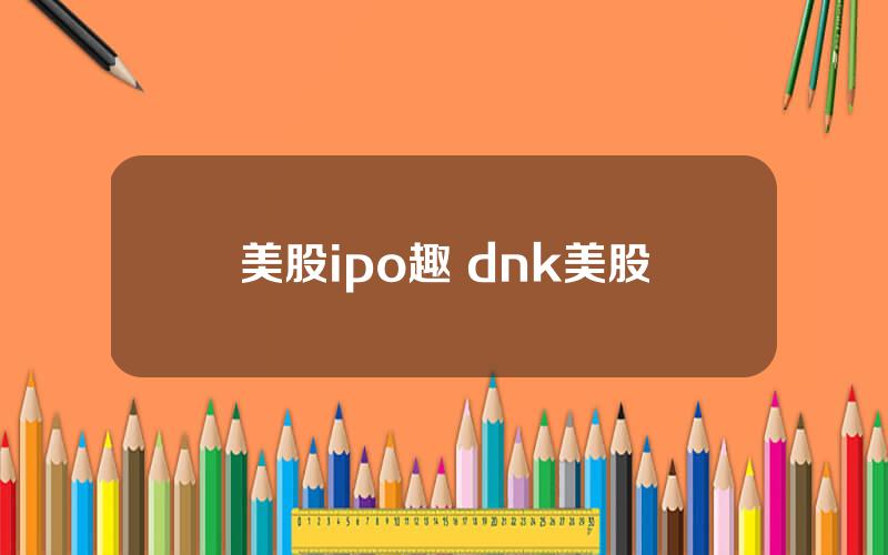 美股ipo趣 dnk美股